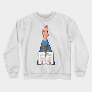 Book Lover Floral Crewneck Sweatshirt